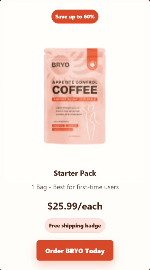 Bryo Appetite Control Coffee offer price
